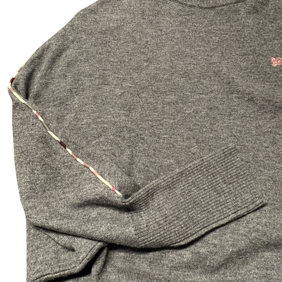 Vintage Burberry Womens Cashmere Blend Sweater Size S Turtleneck Dolman Sleeve - Picture 4 of 9